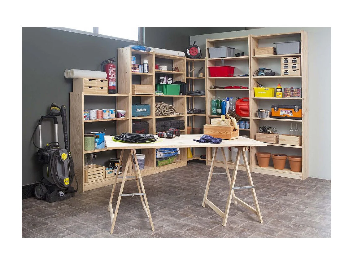 Tréteau en pin standard section 40x17 mm Lot de 4