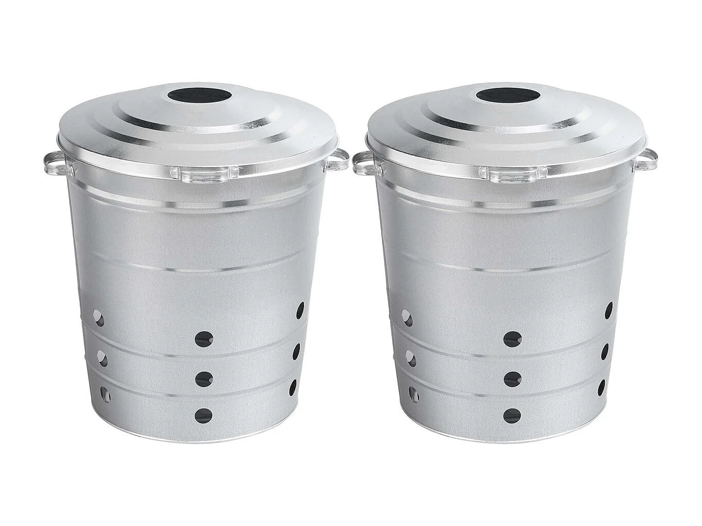 Bac multi-usages composteur acier 110 Litres (Lot de 2)