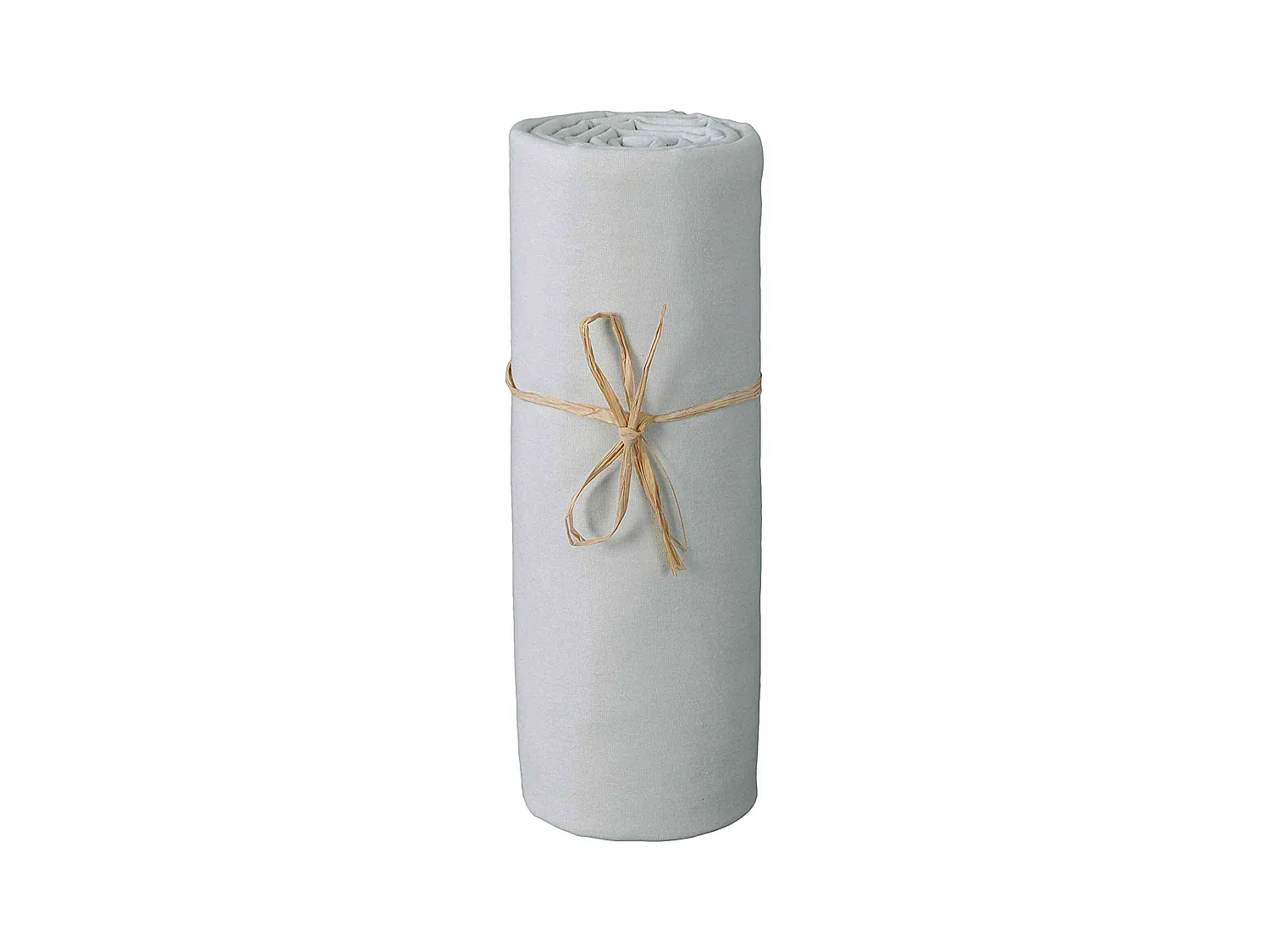 Drap housse bébé jersey bio gris perle 60x120