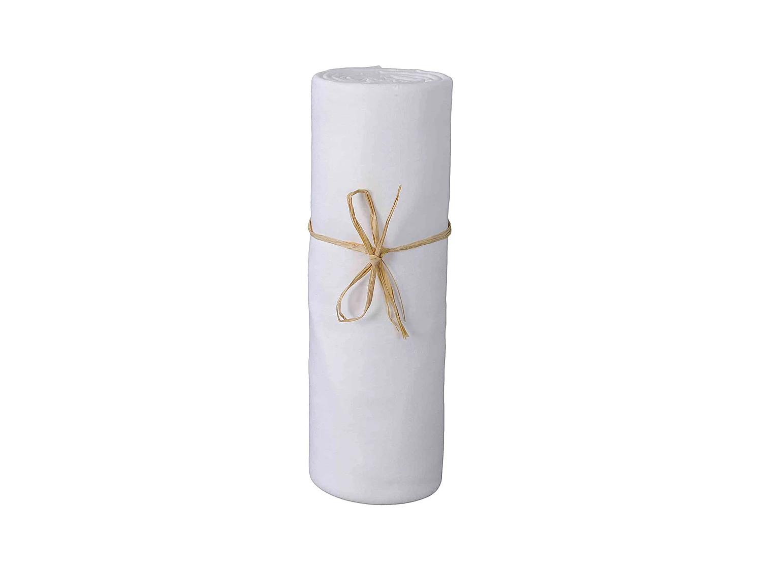 Drap housse bébé jersey bio blanc 70x140