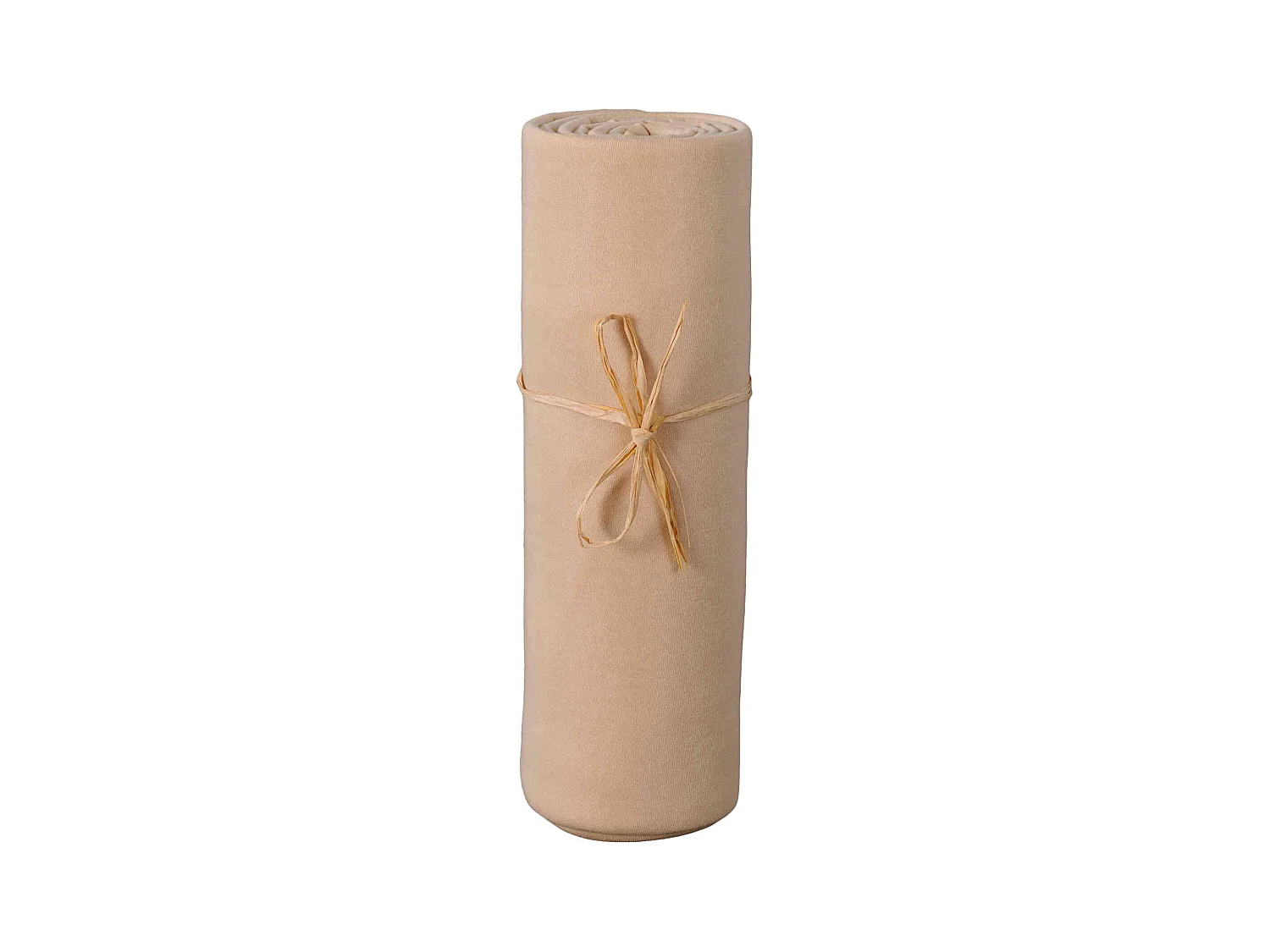 Drap housse bébé jersey bio cappuccino 70x140