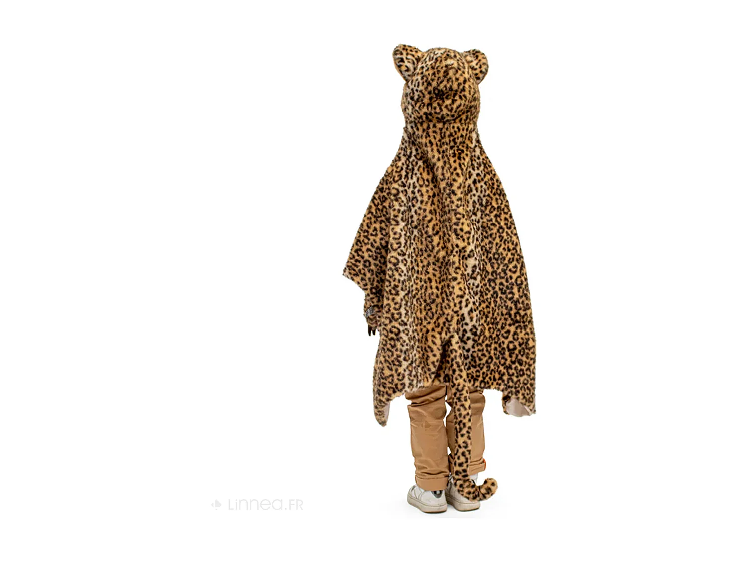 Déguisement en peluche en acrylique 118x118 cm Léopard marron