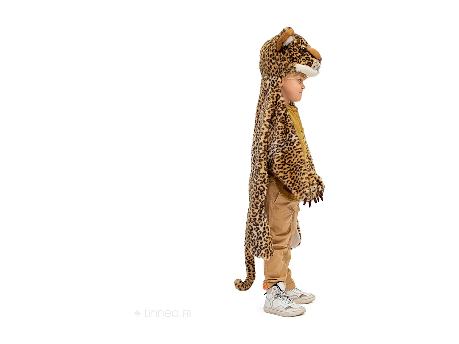 Déguisement en peluche en acrylique 118x118 cm Léopard marron