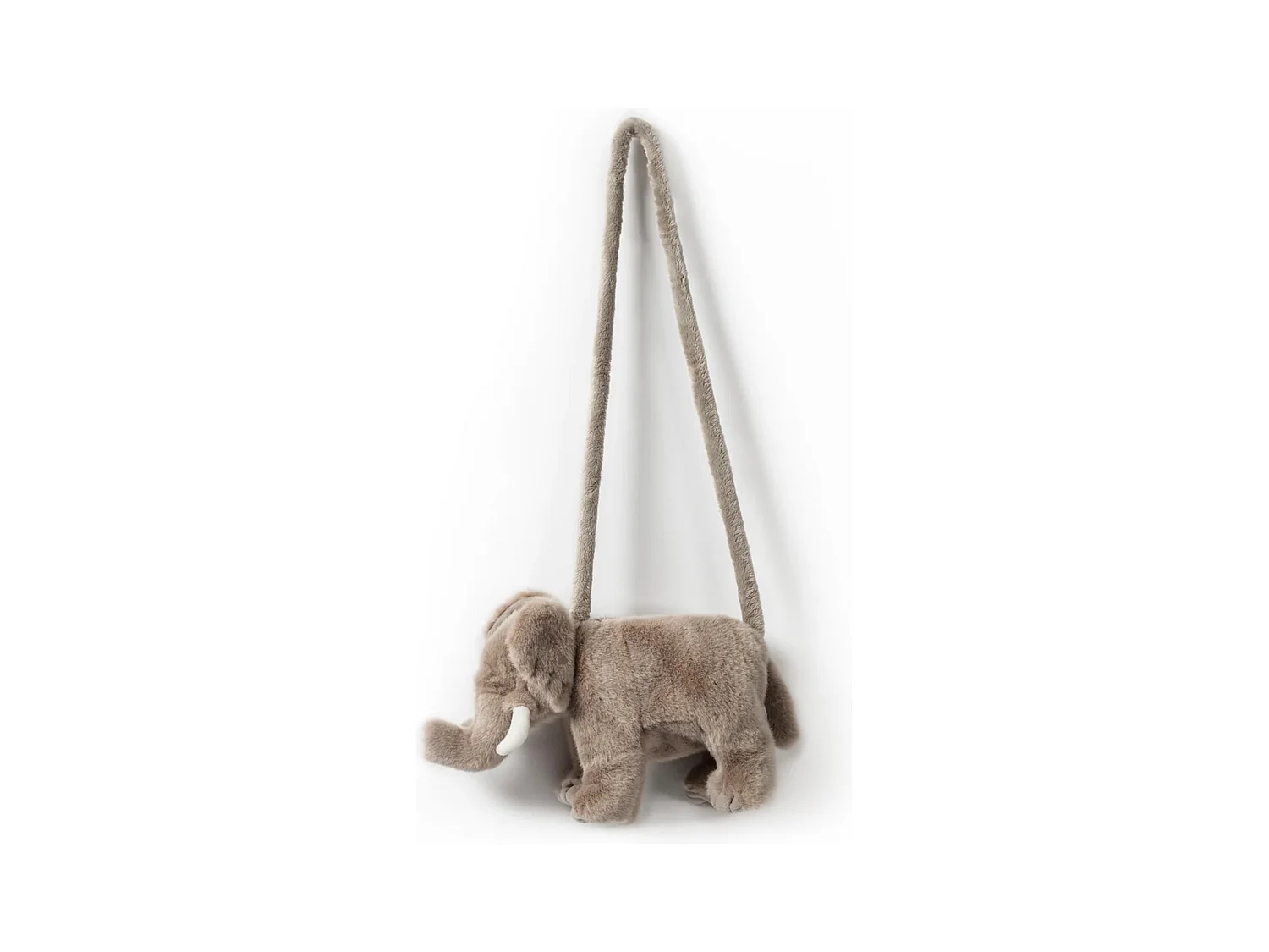 Sac à main en acrylique 37x60 cm collection SOFT ANIMALS éléphant gris