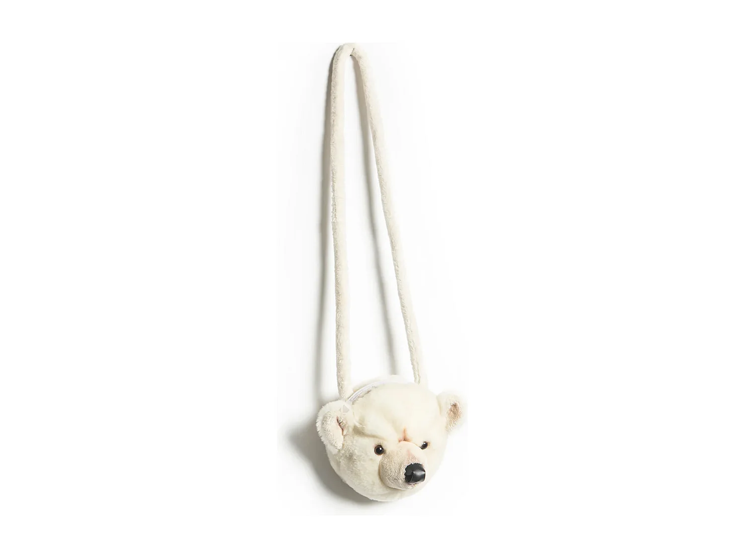 Sac à main en acrylique 17x53 cm collection SOFT ANIMALS ours polaire blanc