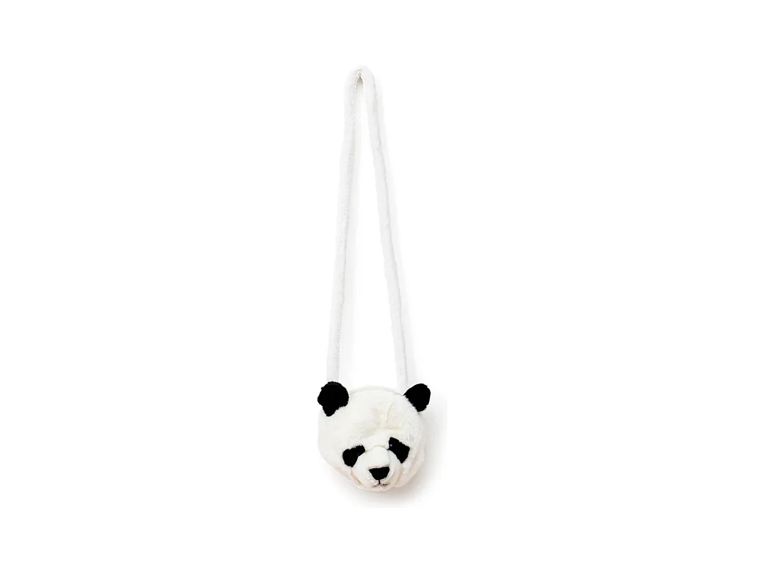 Sac à main en acrylique 17x53 cm collection SOFT ANIMALS panda noir et blanc