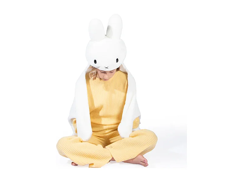 Déguisement en peluche en acrylique 100x110 cm lapin miffy blanc