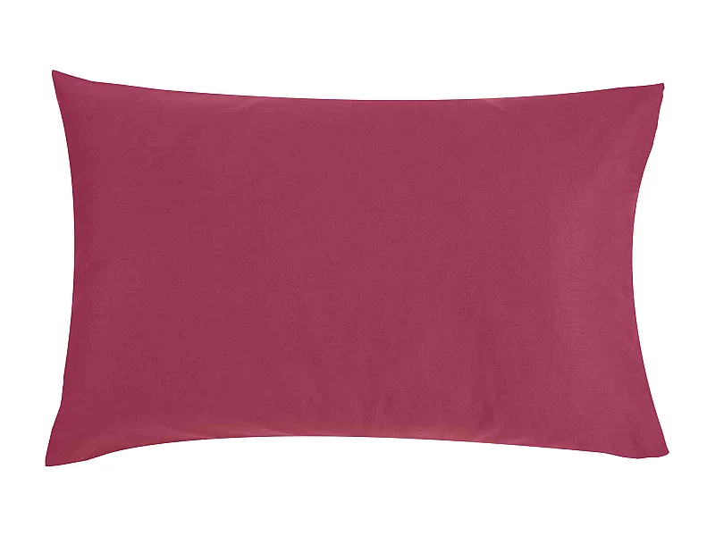 Taie d'oreiller bébé coton bio lie de vin 40x60