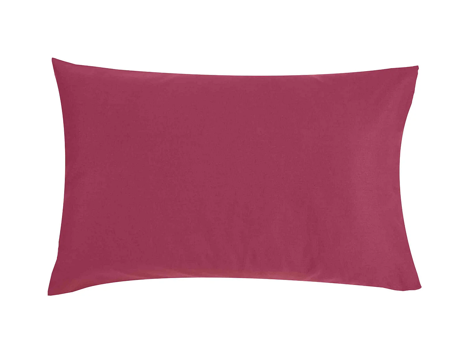 Taie d'oreiller bébé coton bio lie de vin 40x60