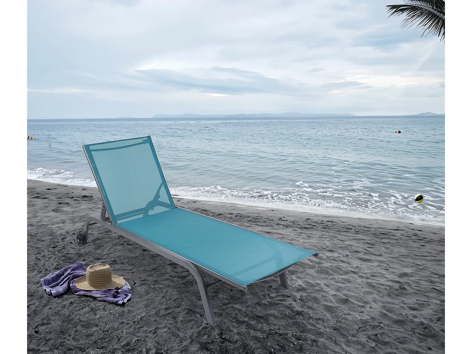 Sun lounger Sonlas Blue L. 192 x H. 32 x W. 58 cm