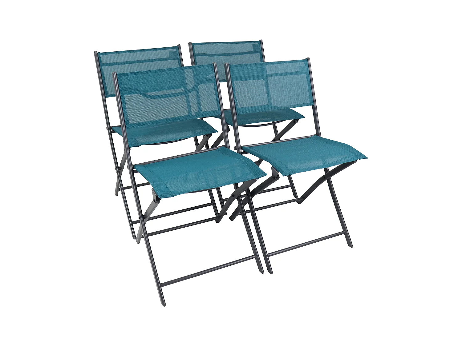 Garden chair Sumila Turquoise H. 79 x W. 45 x D. 46 cm