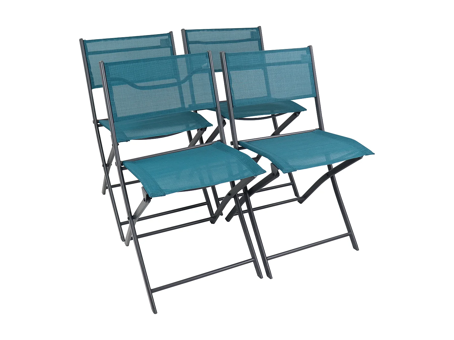 Sedia da giardino 4 pezzi Sedia pieghevole Sumila