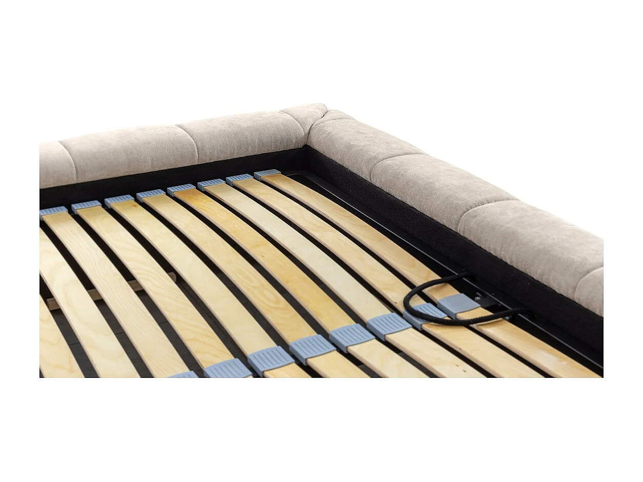 Opbergbed 140x200 beige kleur - Collectie COCOON