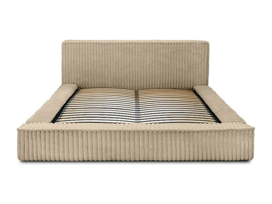 Lit coffre 180x200 coloris sable - Collection CLOUDY