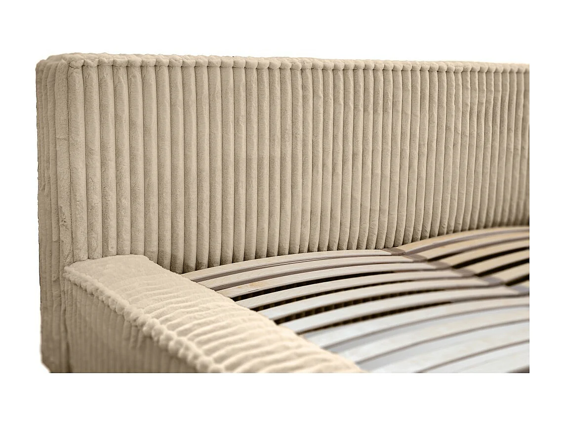 Lit coffre 180x200 coloris sable - Collection CLOUDY