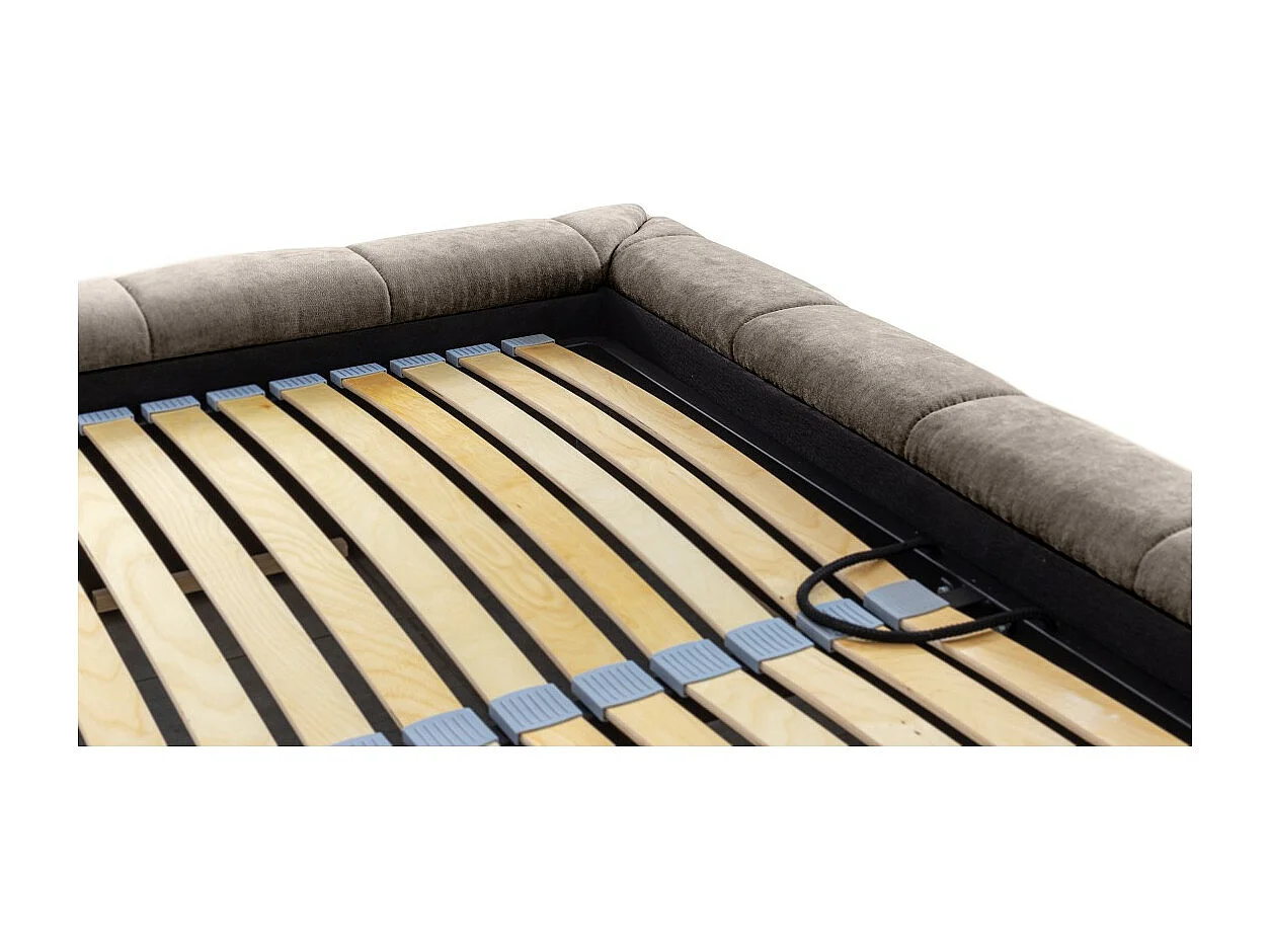 Letto contenitore 140x200 colore tortora - Collezione COCOON