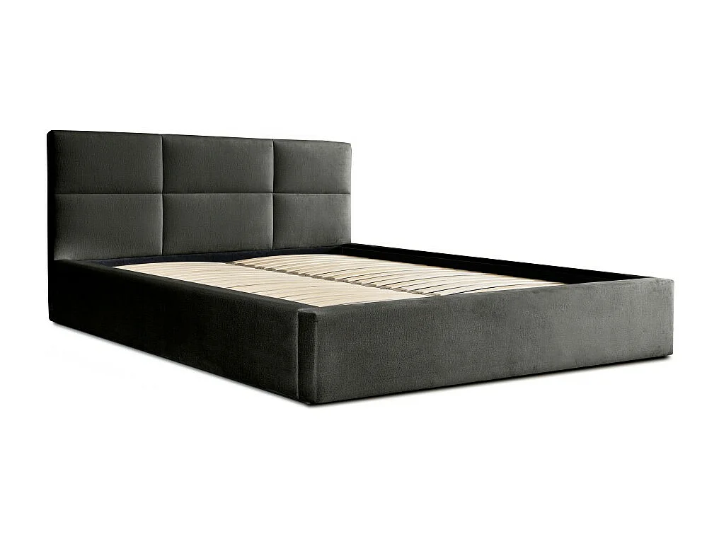 Letto contenitore 180x200 colore nero - Collezione MANHATTAN