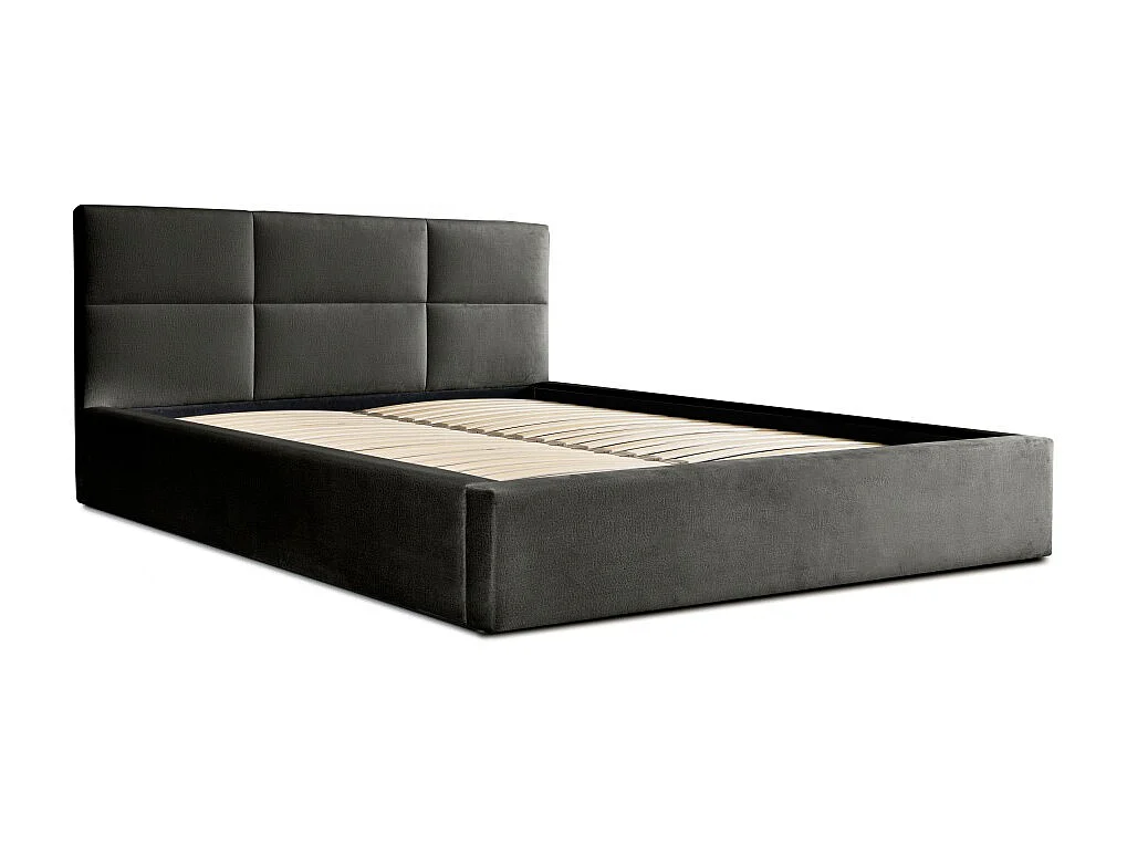 Letto contenitore 180x200 colore nero - Collezione MANHATTAN