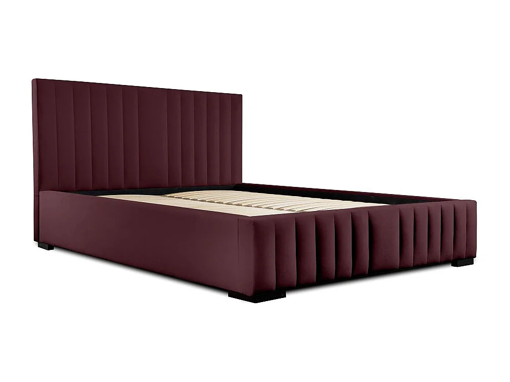 Letto contenitore 160x200 colore bordeaux - Collezione LAS