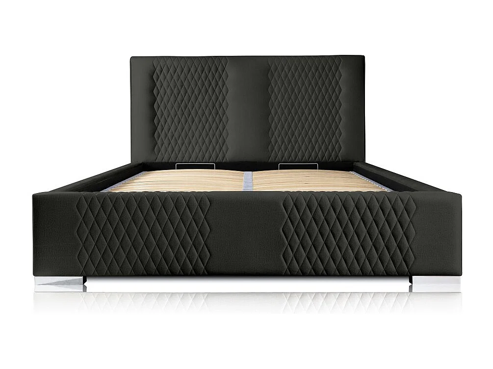 Lit coffre 160x200 coloris noir - Kollektion RITCHY