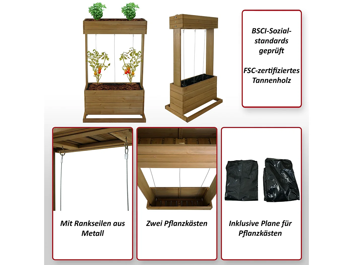 Verhoogde moestuinbak MCW-L72
