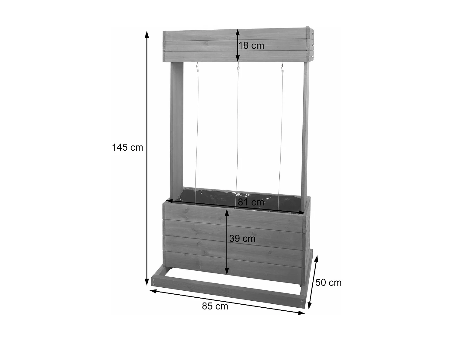 Jardinière sur pied MCW-L72