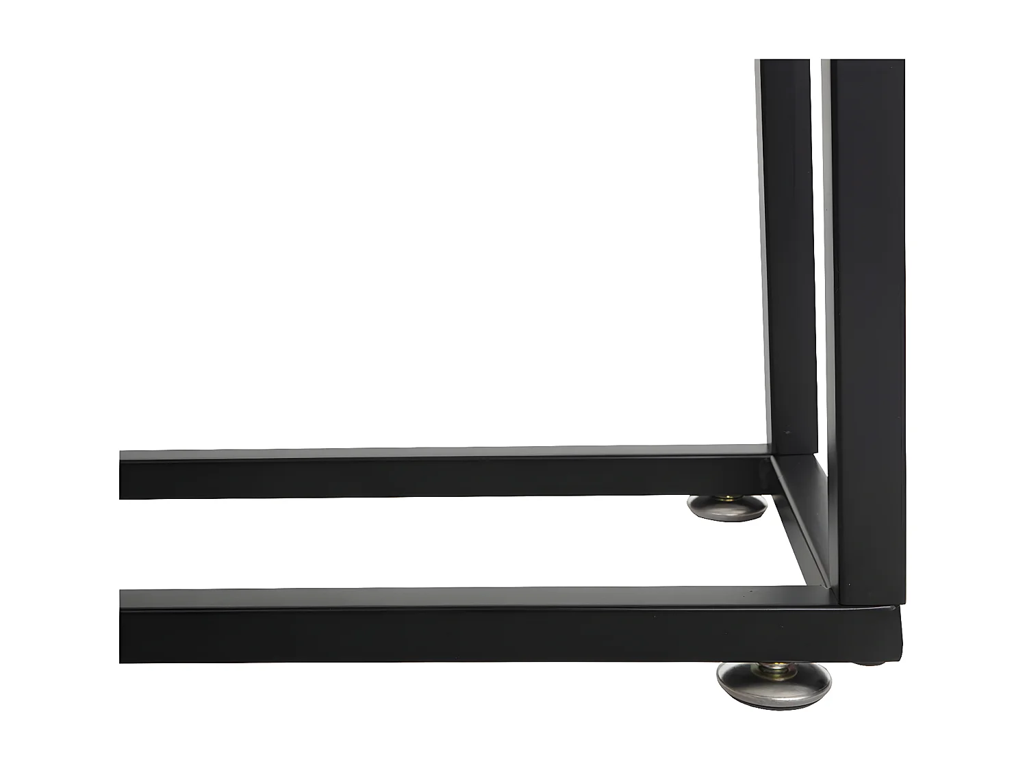 Podwyższone łóżko MCW-L32,  rama czarna, kolor naturalny