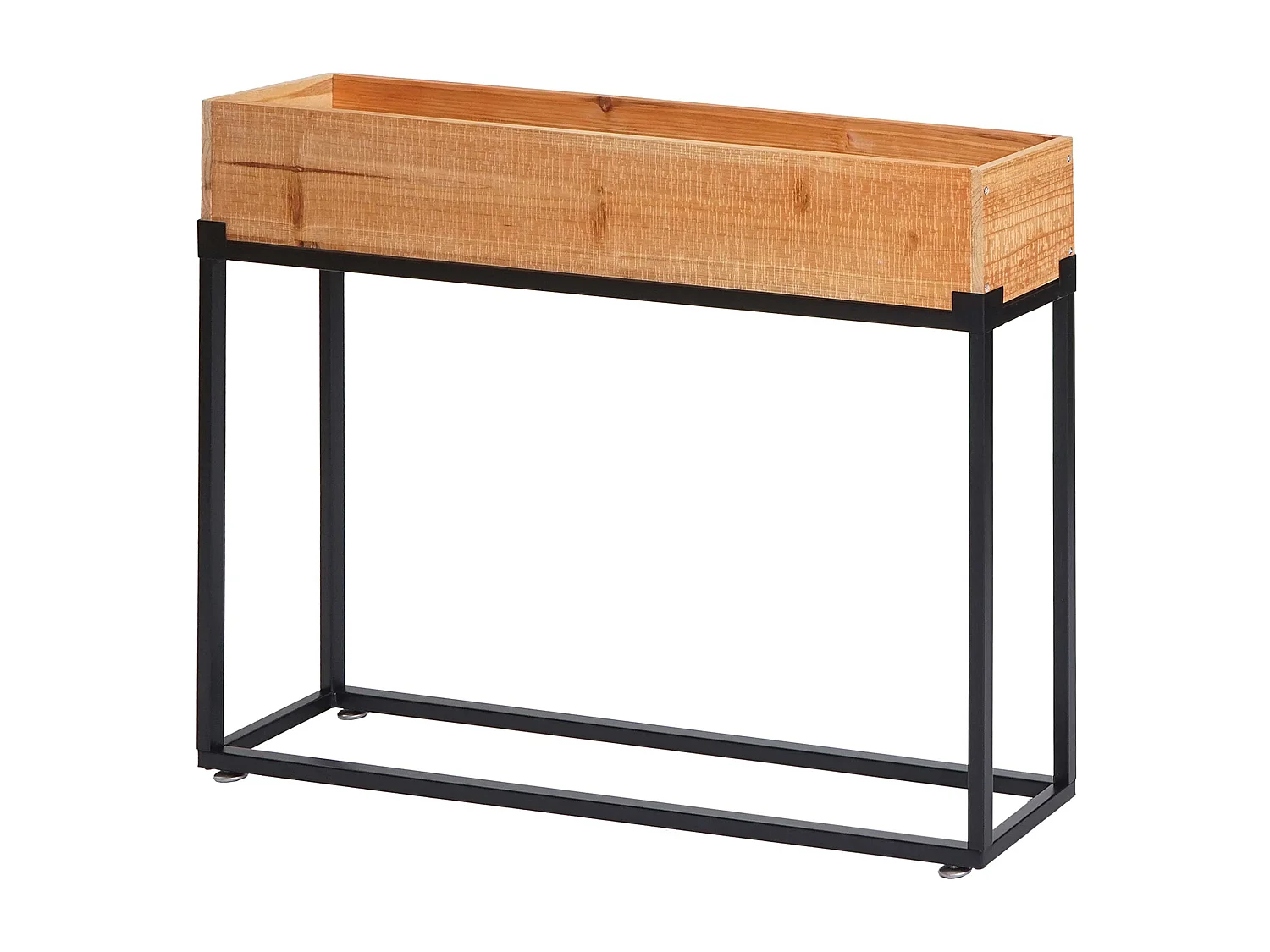 Verhoogde moestuinbak MCW-L32,  frame zwart, natuurlijke kleur