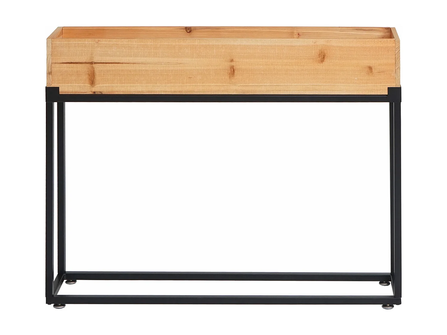 Verhoogde moestuinbak MCW-L32,  frame zwart, natuurlijke kleur