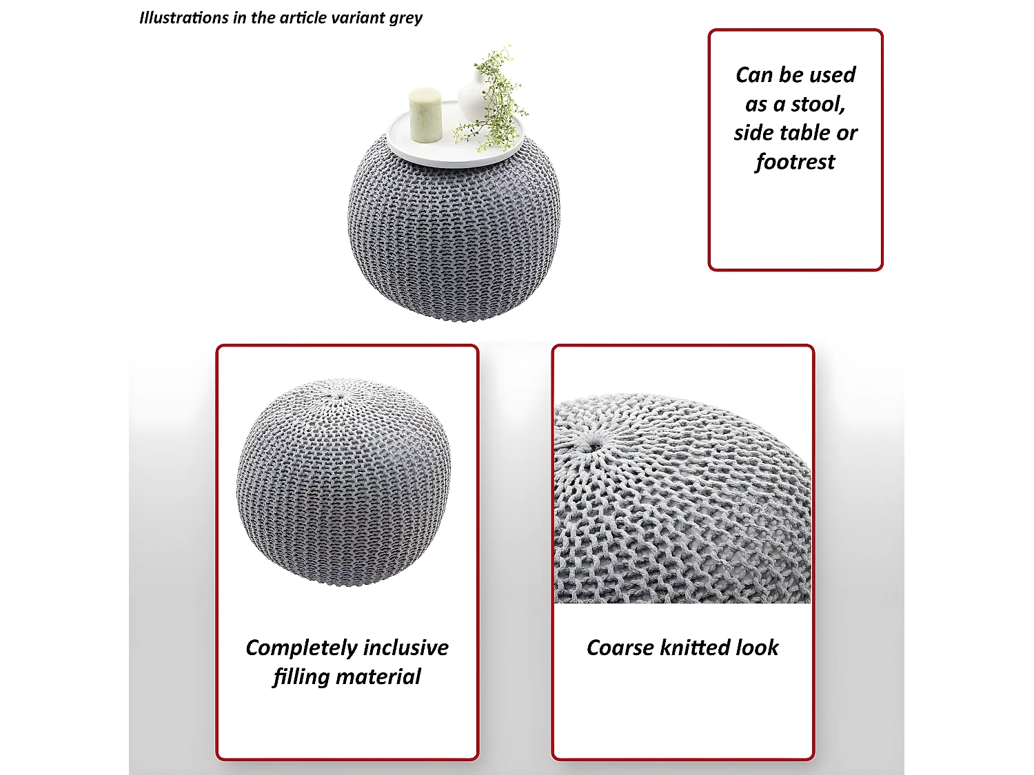 Pufa MCW-E16,  niebieski