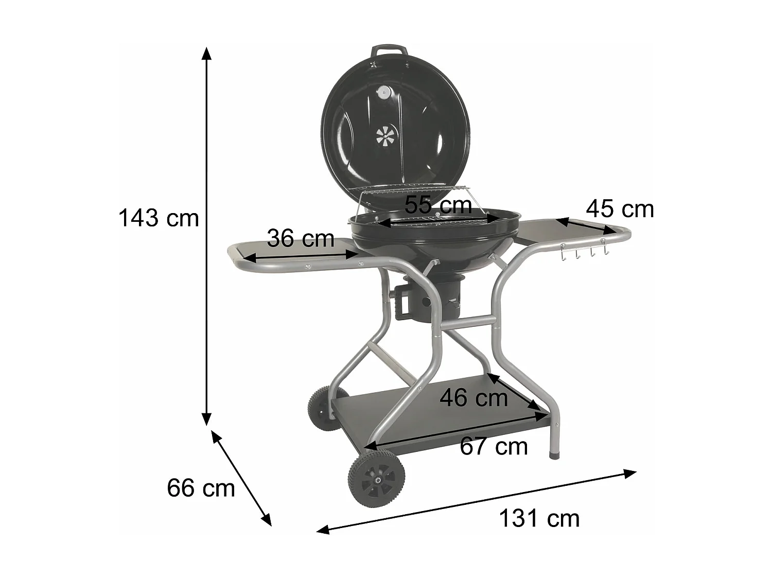 Chariot à barbecue MCW-N16