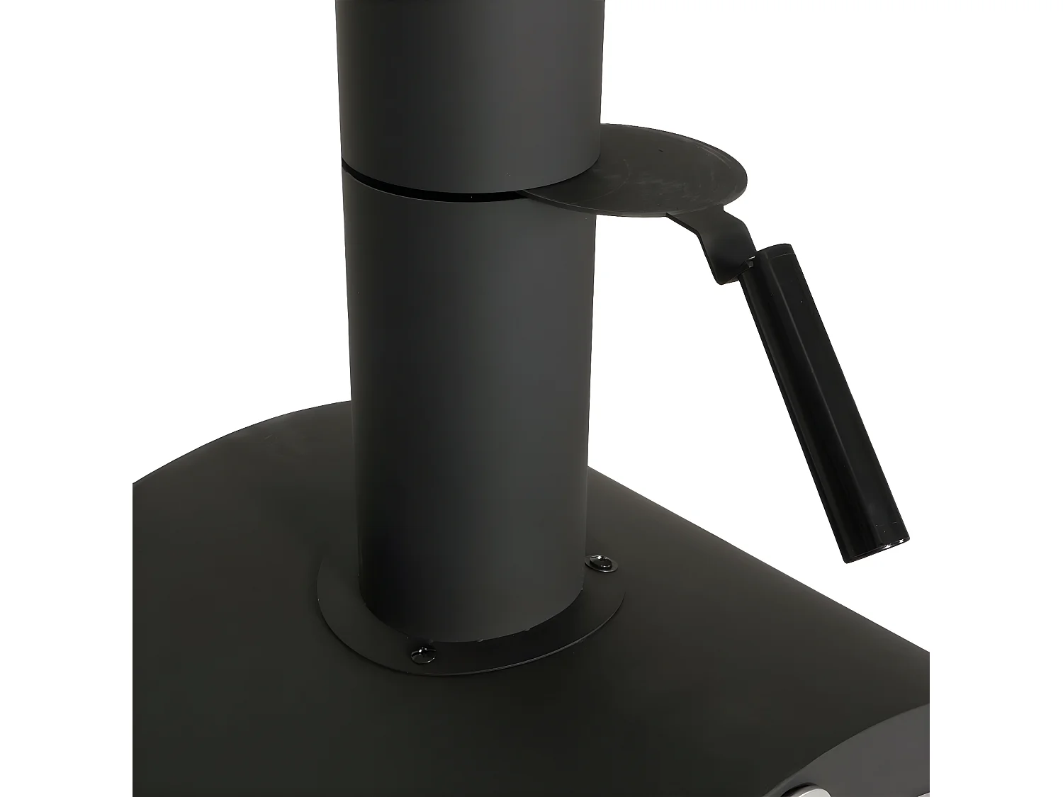 Forno per pizza da giardino doppia griglia pietra refrattaria con ruote MCW-N15 166x70x48cm acciaio nero