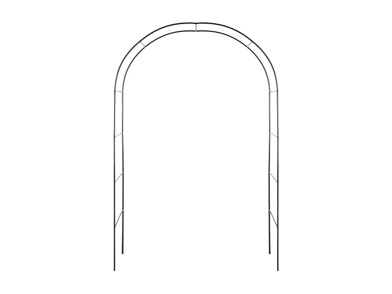 Arche déco en fer noir Atea (Lot de 2)