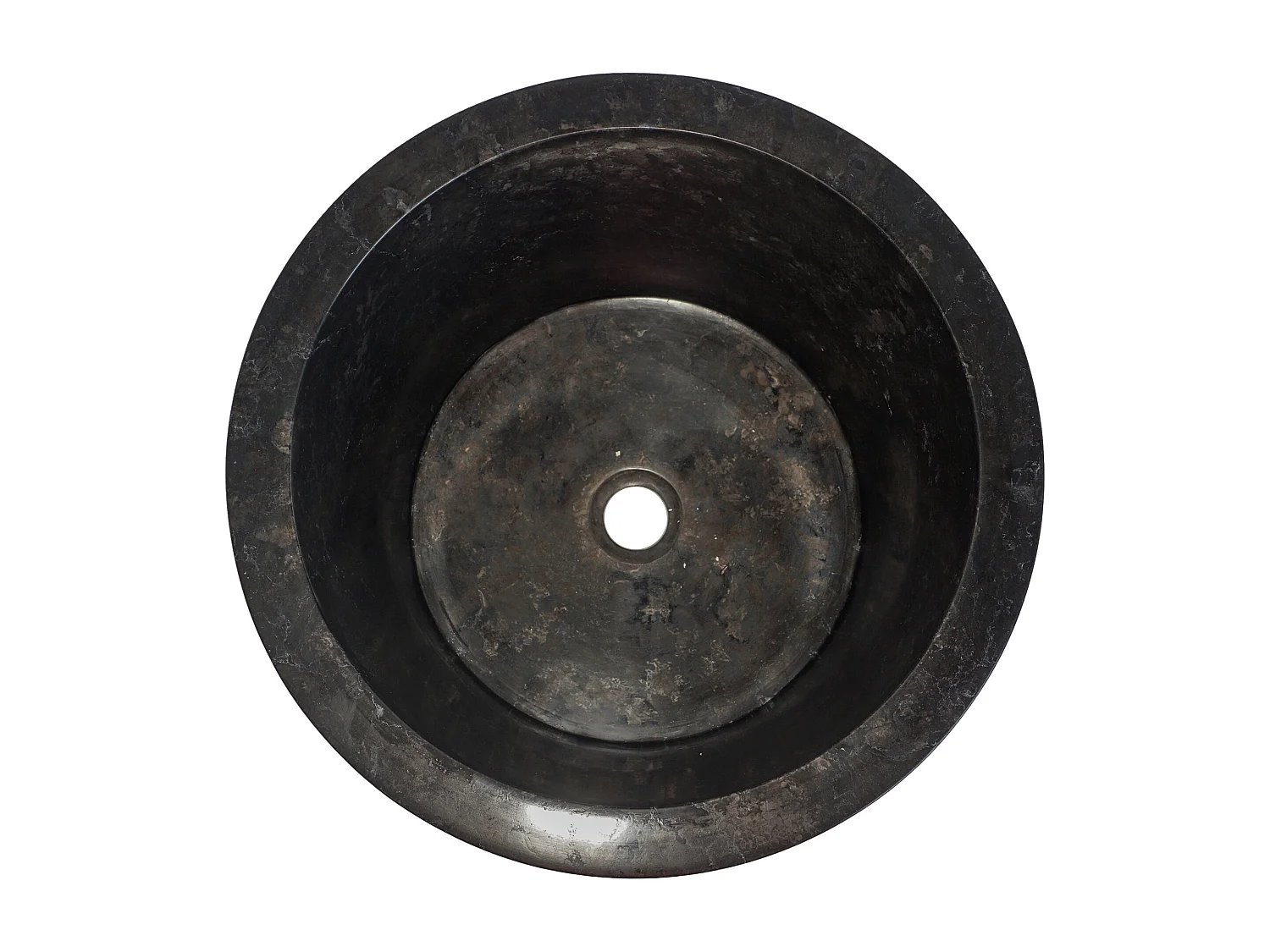 Vasque sur pied en marbre - Coloris noir - L40 x P40 x H90 cm - PULOA