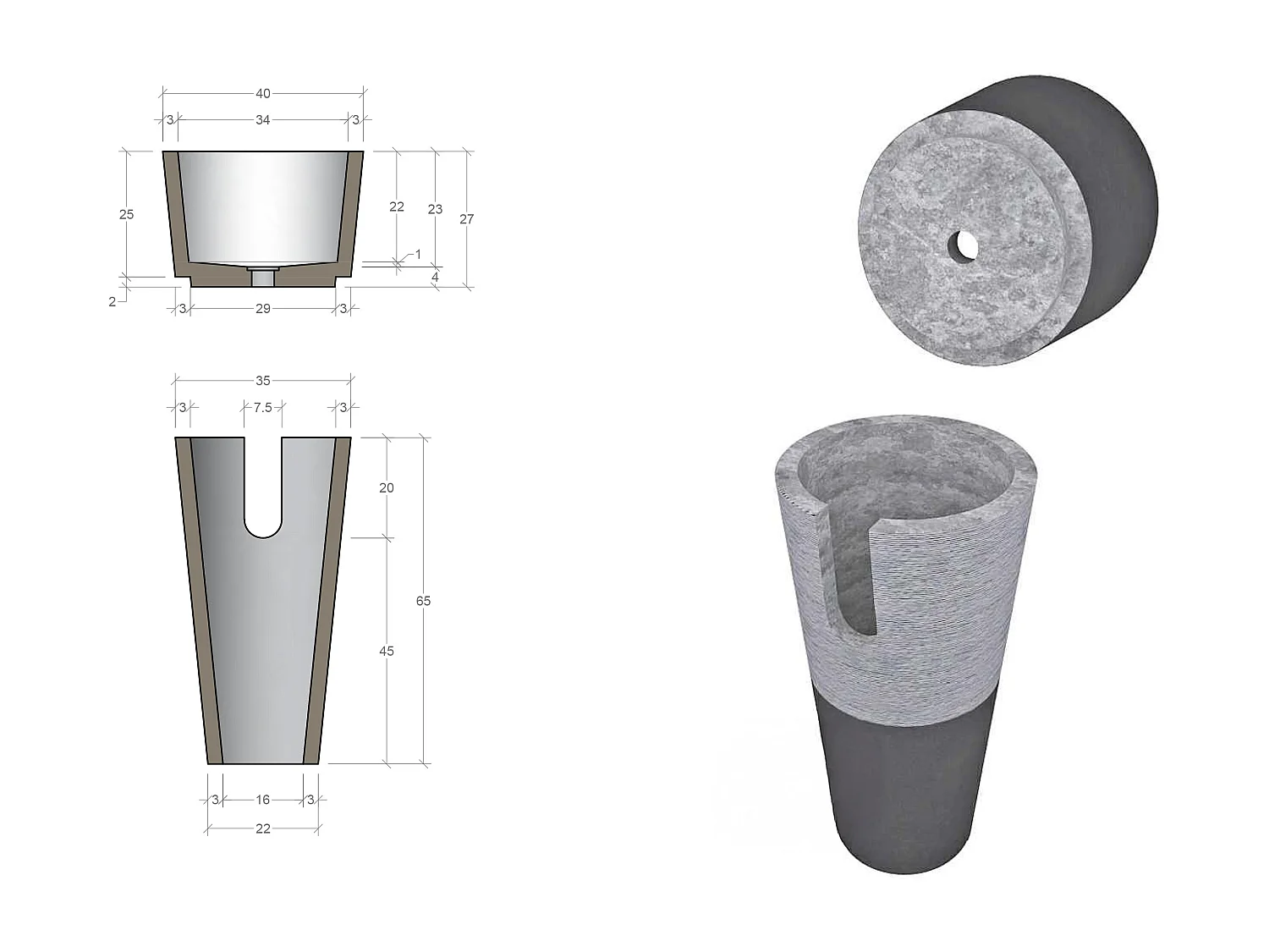 Vasque sur pied en marbre - Coloris noir - L40 x P40 x H90 cm - PULOA