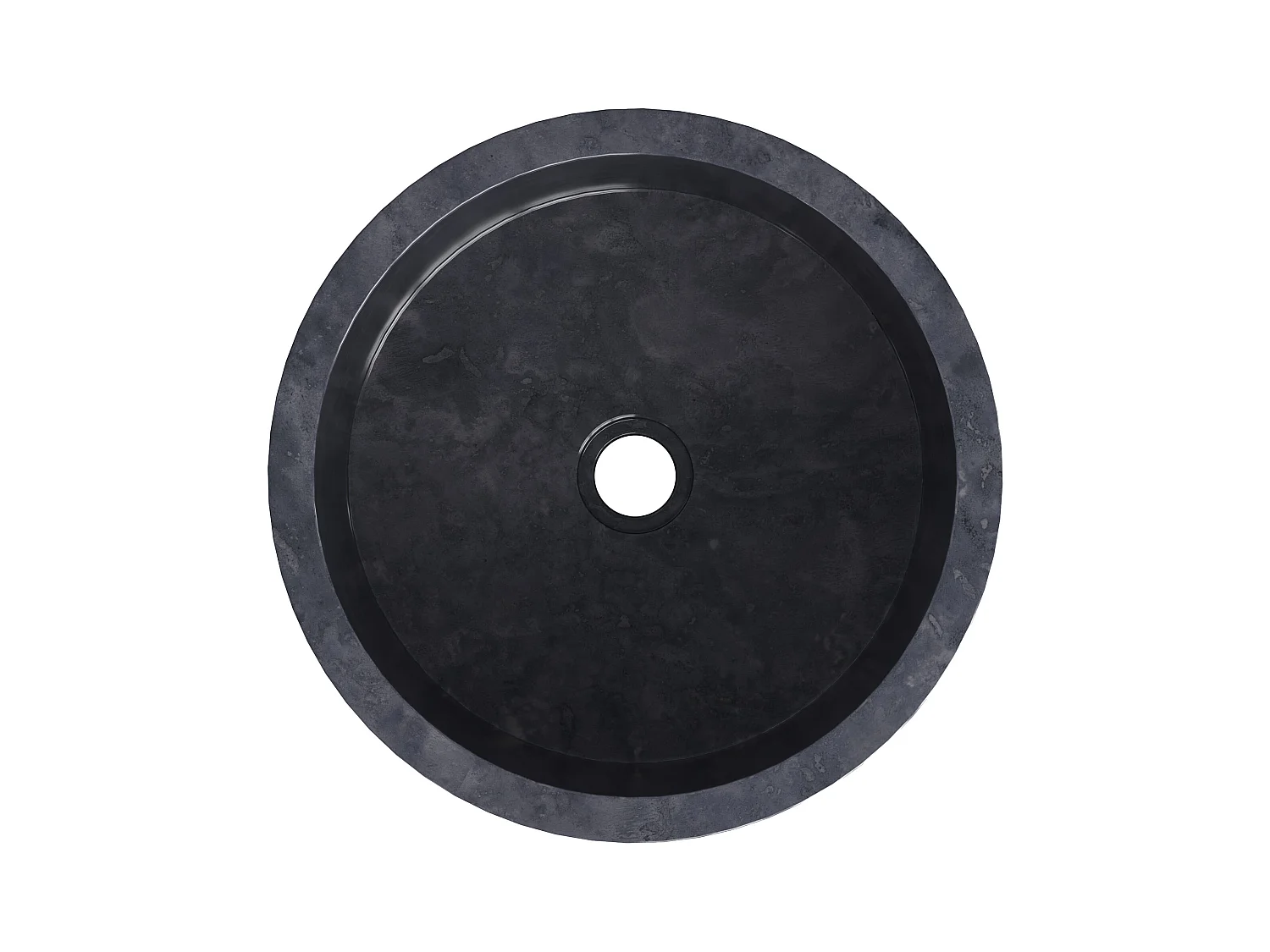 Standwaschbecken aus Marmor - Schwarz - 40 x 40 x 90 cm - PULOA