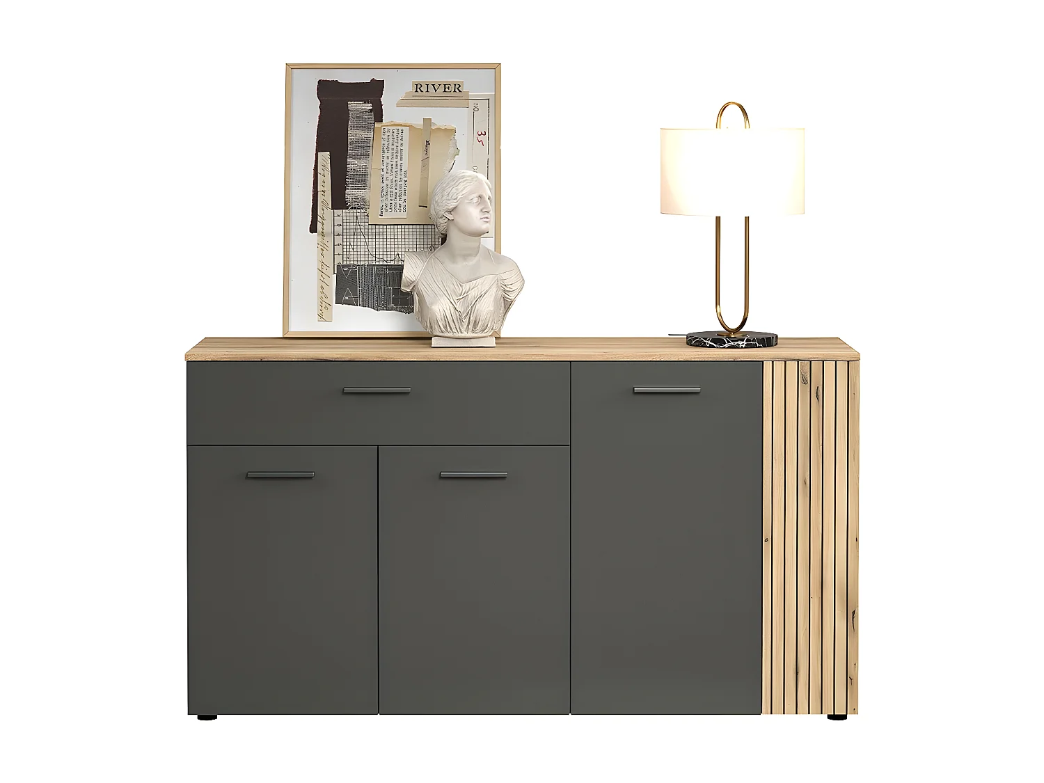 Buffet 3 portes et 1 tiroir L150 cm - Esteban