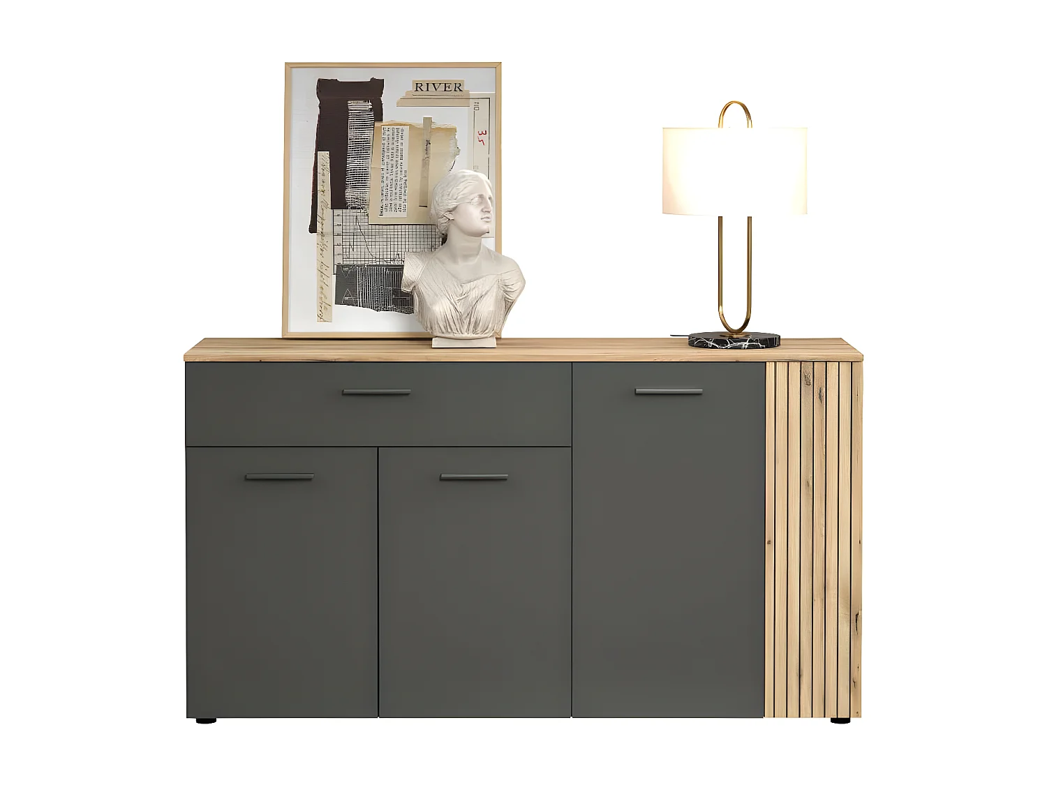 Buffet 3 portes et 1 tiroir L150 cm - Esteban