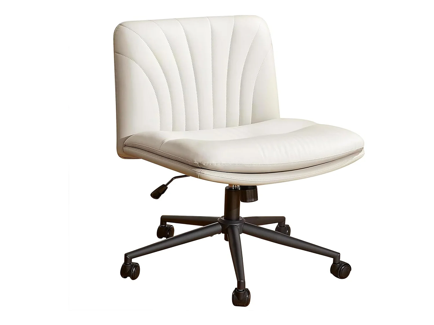 Chaise de Bureau sans Accoudoir pour Maison Chambre-Beige