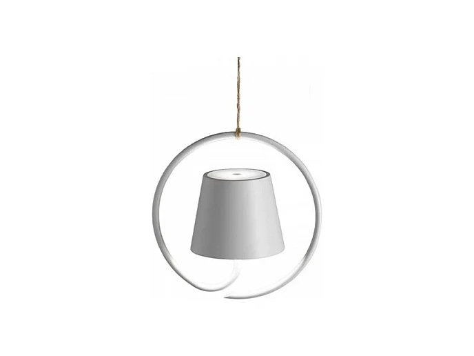 Lampe à suspension LED rechargeable et dimmable Poldina Bianca