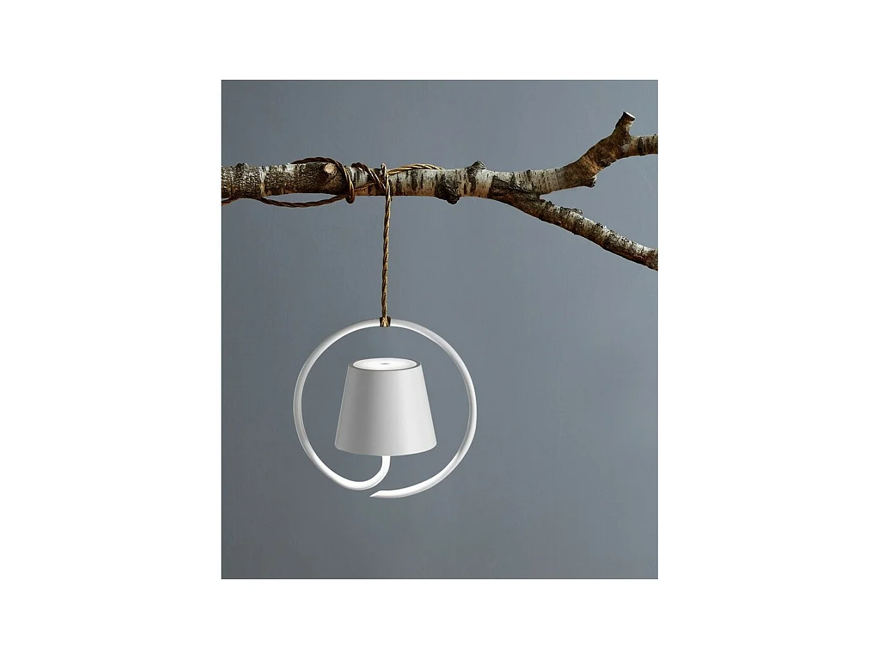 Poldina Bianca oplaadbare en dimbare LED hanglamp