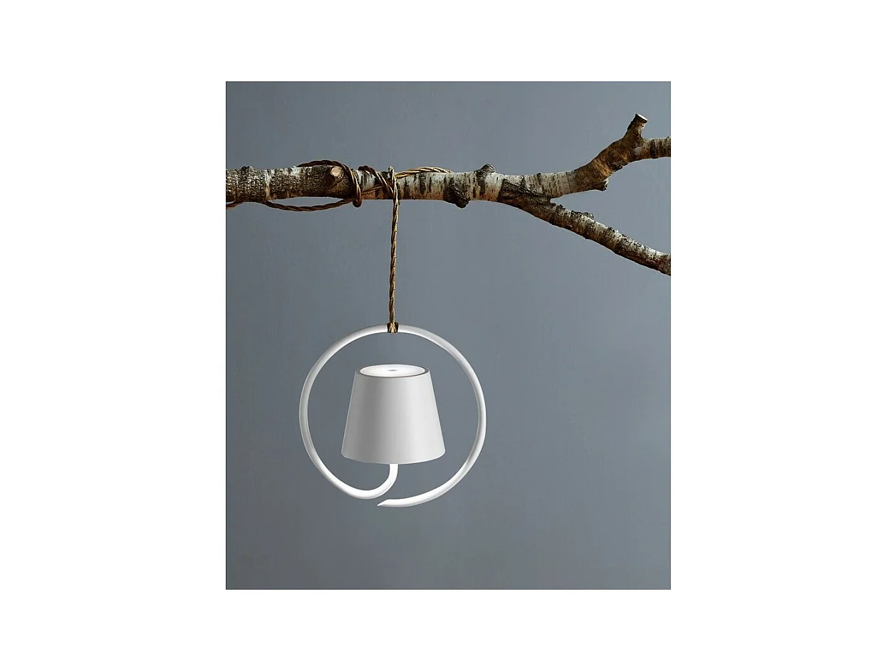 Poldina Bianca oplaadbare en dimbare LED hanglamp