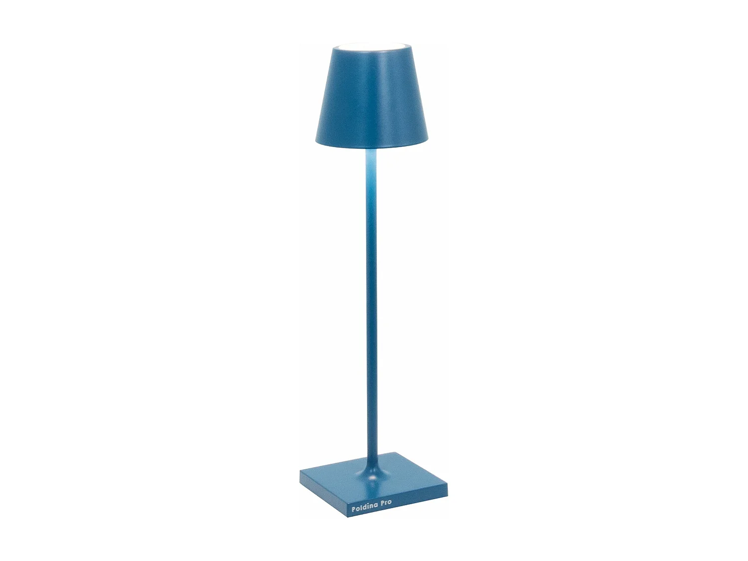 Poldina Pro Micro Blue Capri lampa stołowa LED z możliwością ładowania i ściemniania, z baterią do 12 godzin