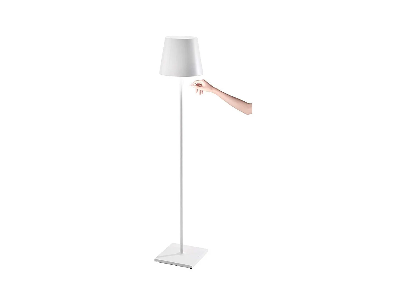Lampe LED Poldina Pro XXL Blanche rechargeable et dimmable 150cm avec batterie jusqu'à 12 heures