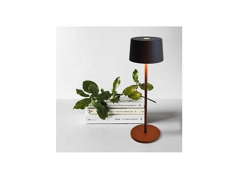 Olivia Pro Witte oplaadbare en dimbare LED-tafellamp