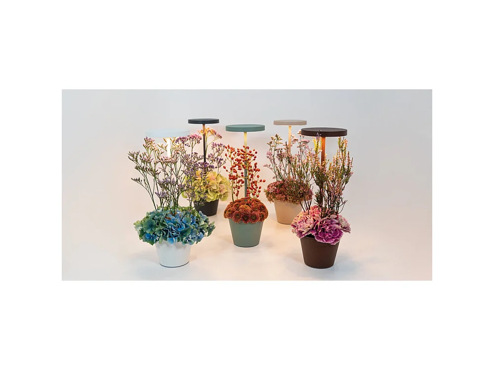 Lampada a led da tavolo Poldina Reverso Bianco ricaricabile e dimmerabile con batteria fino a 12 ore. Da esterno IP65