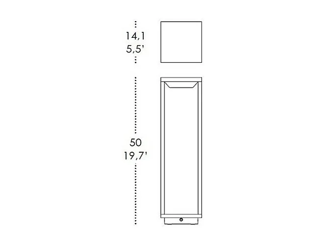 Lanterne solaire domestique LED à piles 2,2 W, IP54 Corten Zafferano