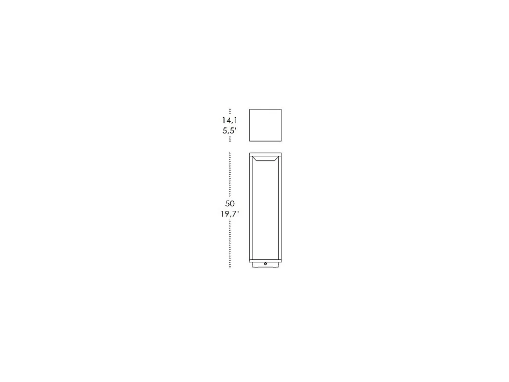 Lanterna solar LED residencial de 2,2 W, alimentada por bateria, IP54, Zafferano Corten