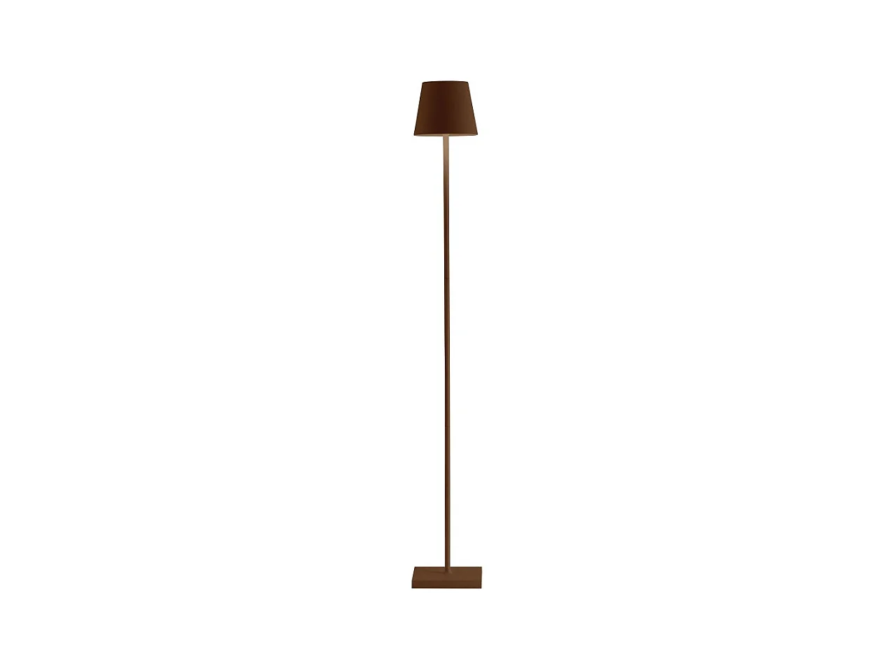 Lampe LED rechargeable et dimmable Poldina Pro L Corten 122cm avec batterie jusqu'à 12 heures
