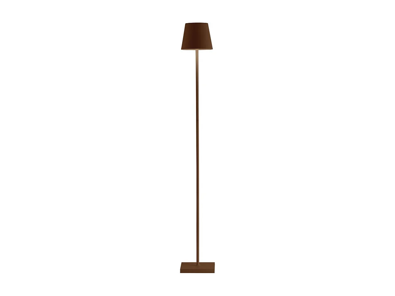 Poldina Pro L Corten oplaadbare en dimbare LED-lamp 122cm met batterij tot 12 uur